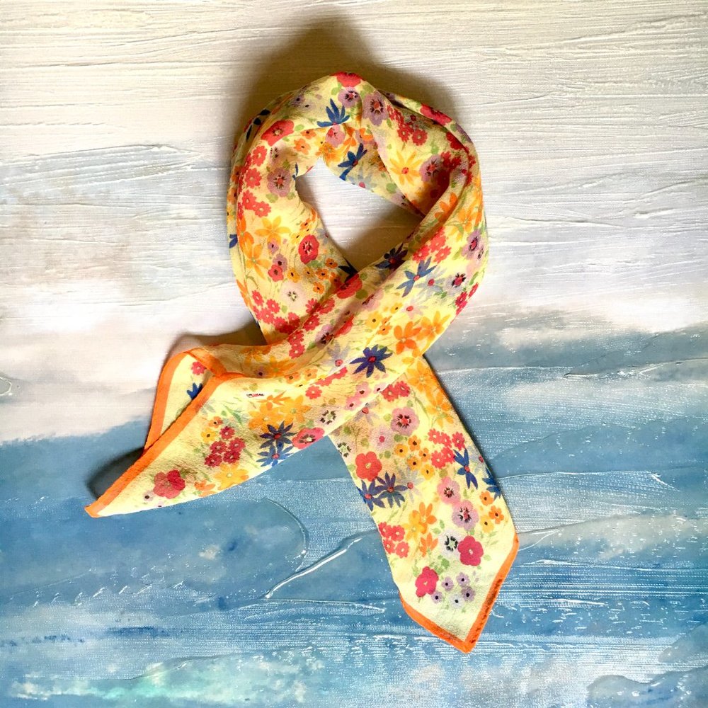 ECHO 100% Silk Floral Scarf